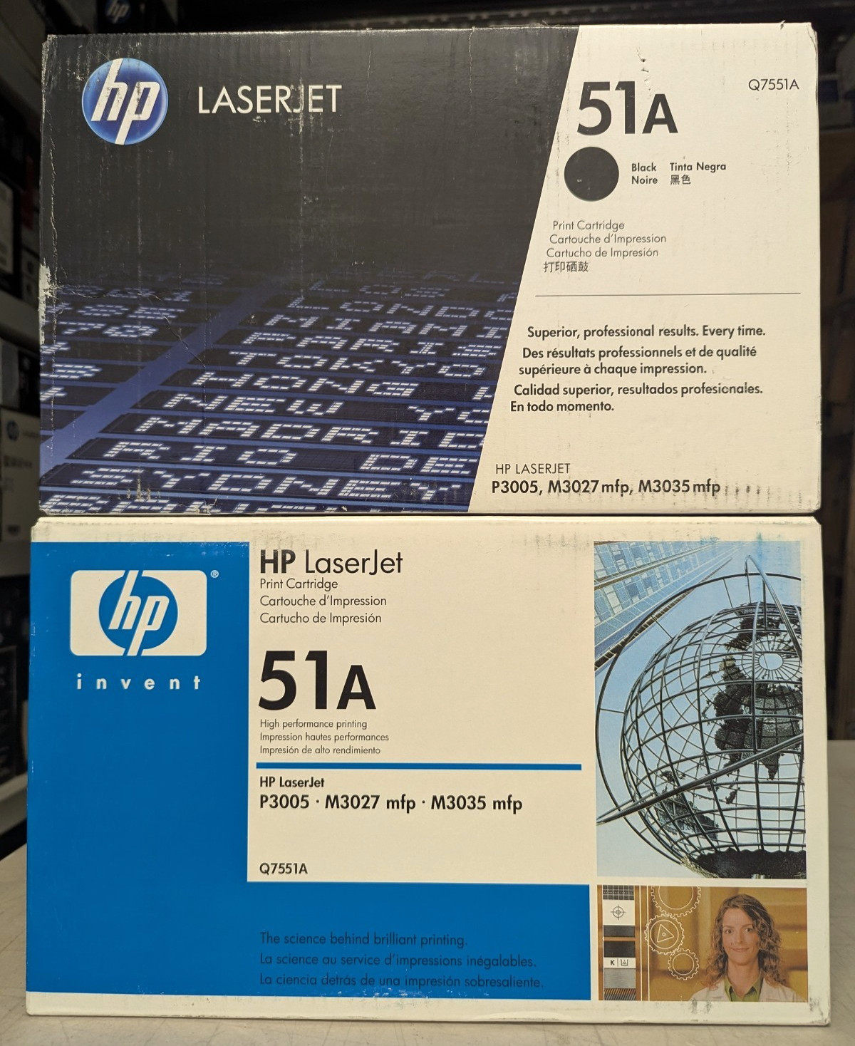 ✨ Lot of 2 OEM Genuine HP LaserJet Q7551A 51A Black Toner P3005 M3027 M3035 mfp#