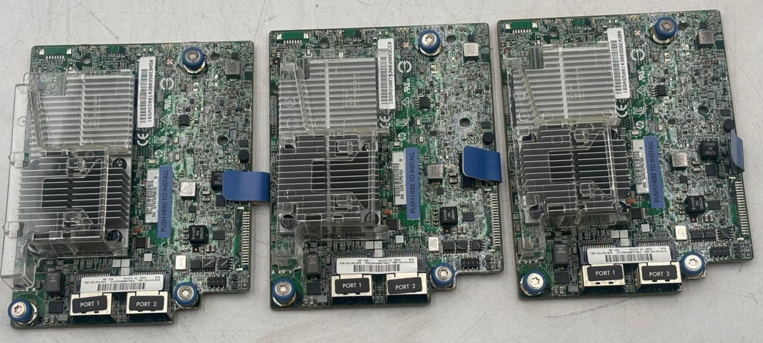 Lot of 3 HP SMART ARRAY P440AR/2GB SAS RAID CONTROLLER  749796-001  726738-001