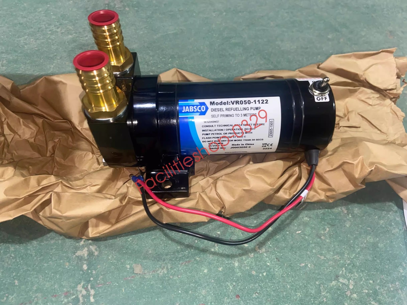 1pcs Jabsco Marine Parts Oil Changing Pump VR050-1122 Jabsco 50L/24V DHL/FedEx