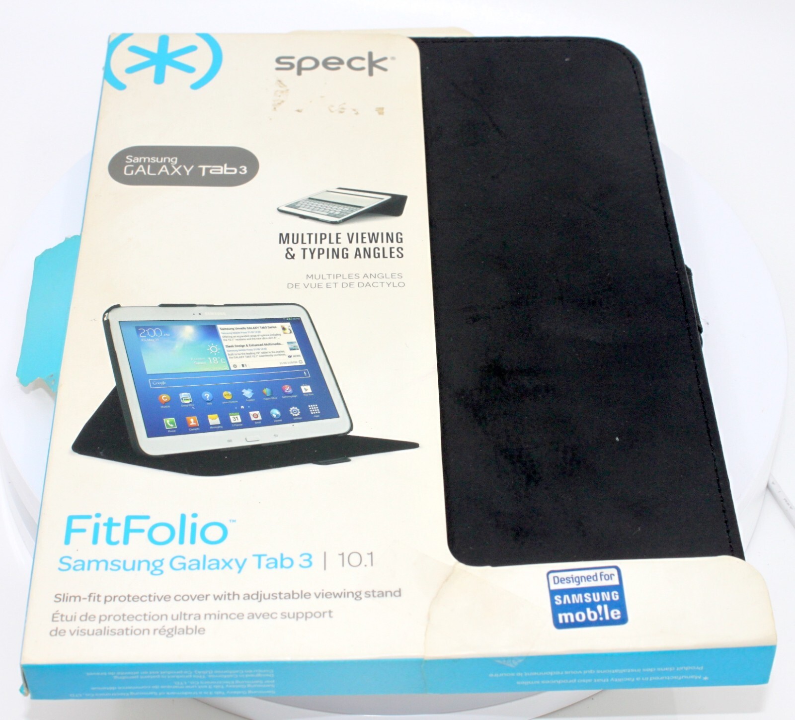 Folio Case for Samsung Galaxy Tab 3 Speck Fitfolio Impact Absorbing 10.1" - NEW