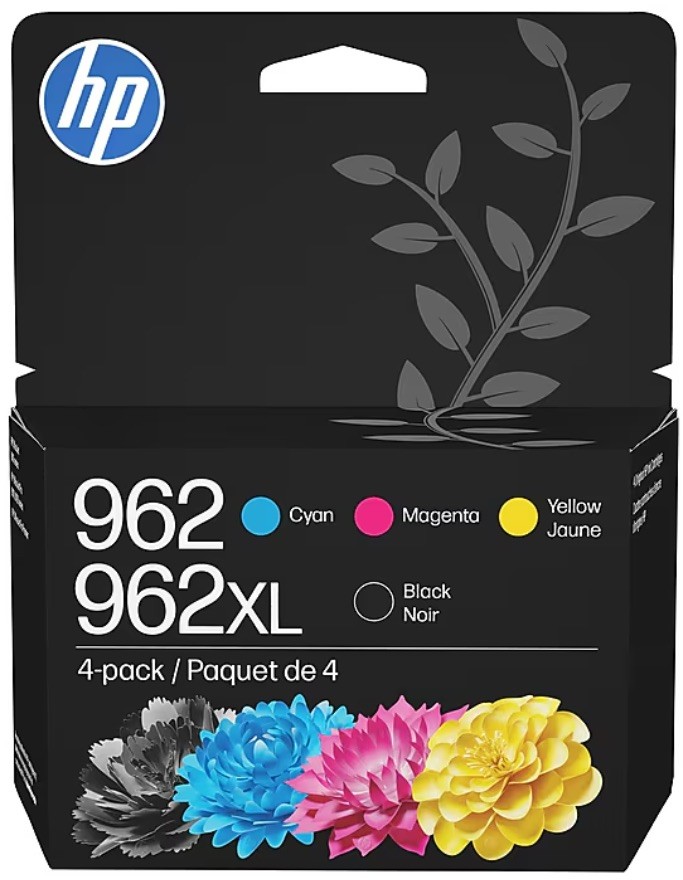 HP 962XL Genuine Black/Cyan/Magenta/Yellow Ink Cartridges