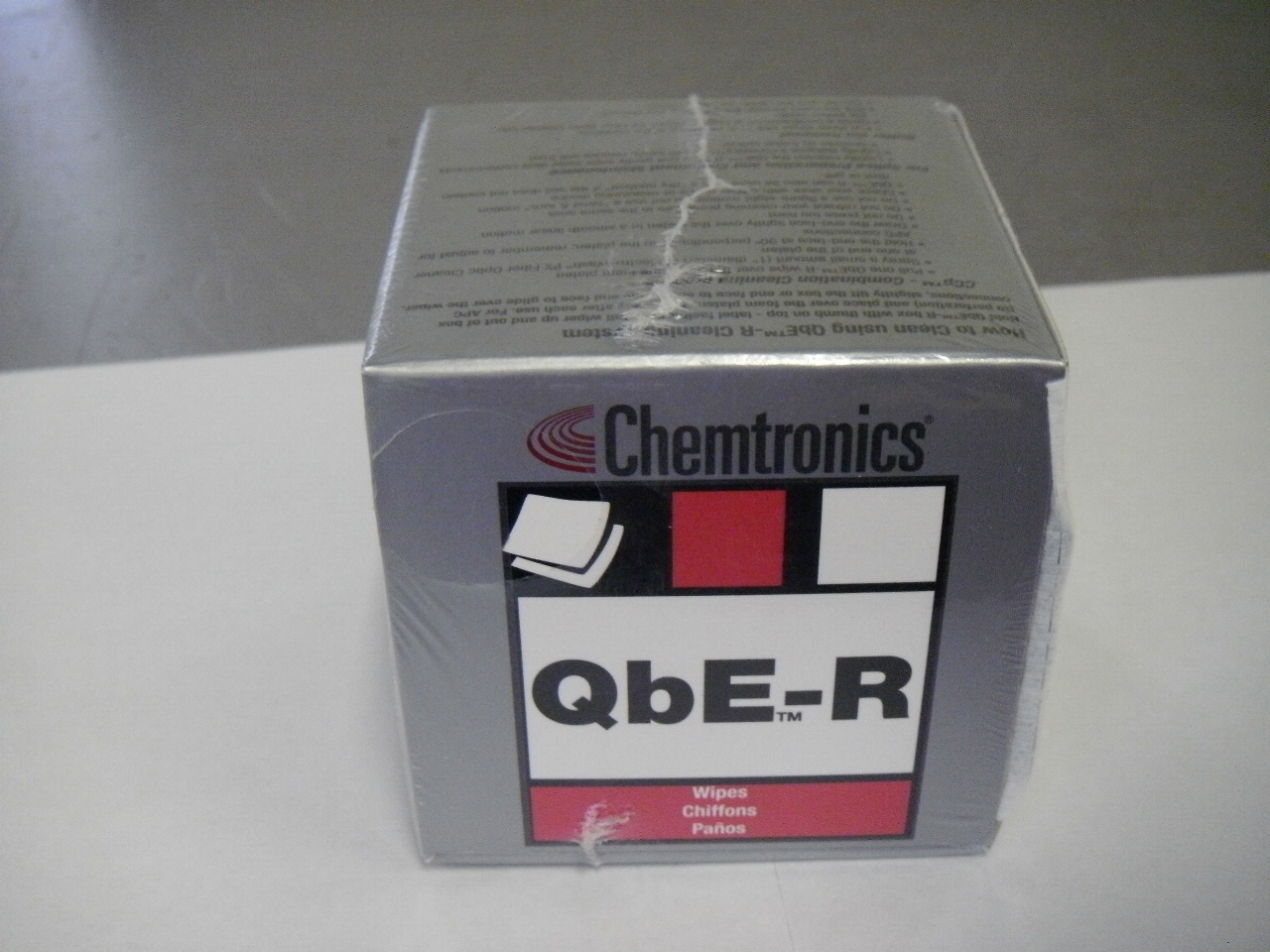 Chemtronics QbE-R Fiber Optic Cleaning 3" x 3" Wipes 200/Roll