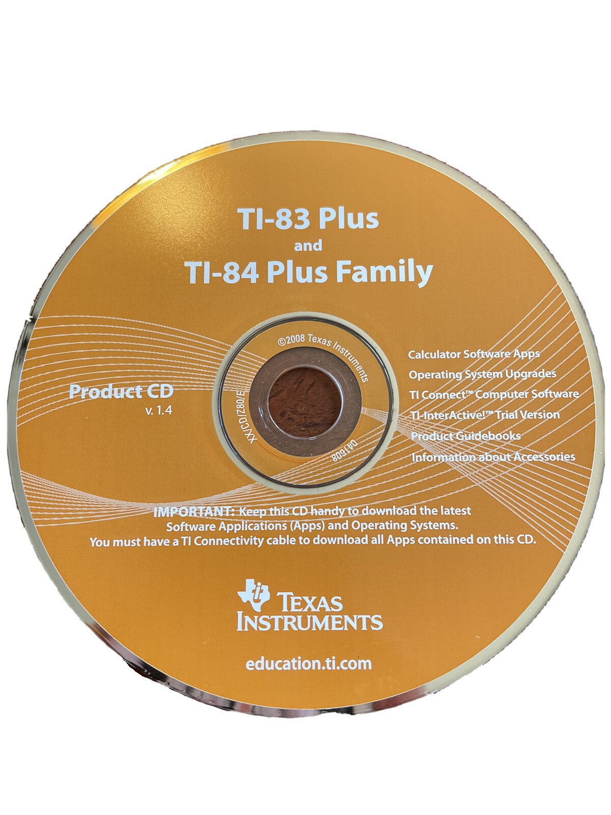 TI-83 Plus & TI-84 Plus Family Product CD How To Operate Guidebooks & More