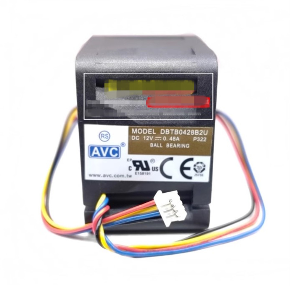 AVC DBTB0428B2U 40X40X28MM 12V 0.48A 4-PIN Ball Bearing PWM Server Cooling Fan