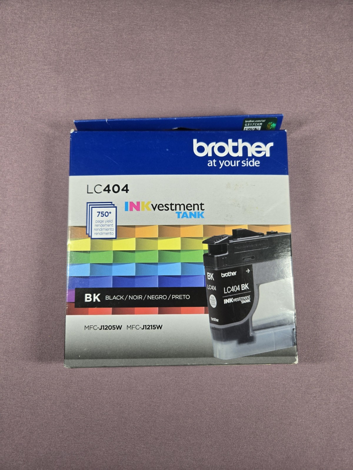 Brother Genuine LC404BK Black INKvestment Tank Printer Ink Cartridge