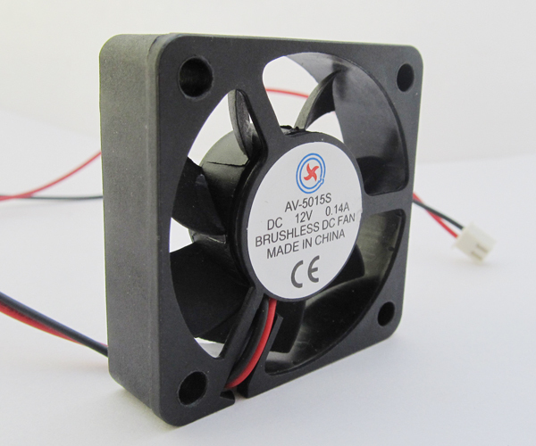 1pc 12V DC Brushless Cooling Fan 50mm x 50mm x 15mm 5015 2pin Wire