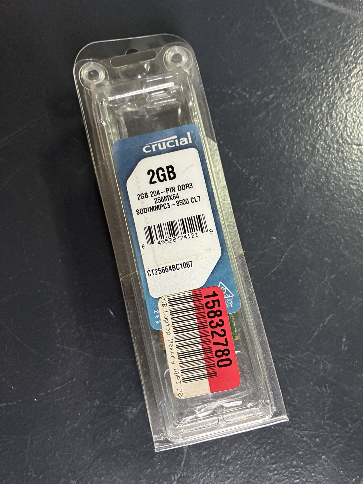 Crucial 4GB 2x2GB DDR3-1066 PC3-8500 SO-DIMM CT25664BC1067 NEW SEALED