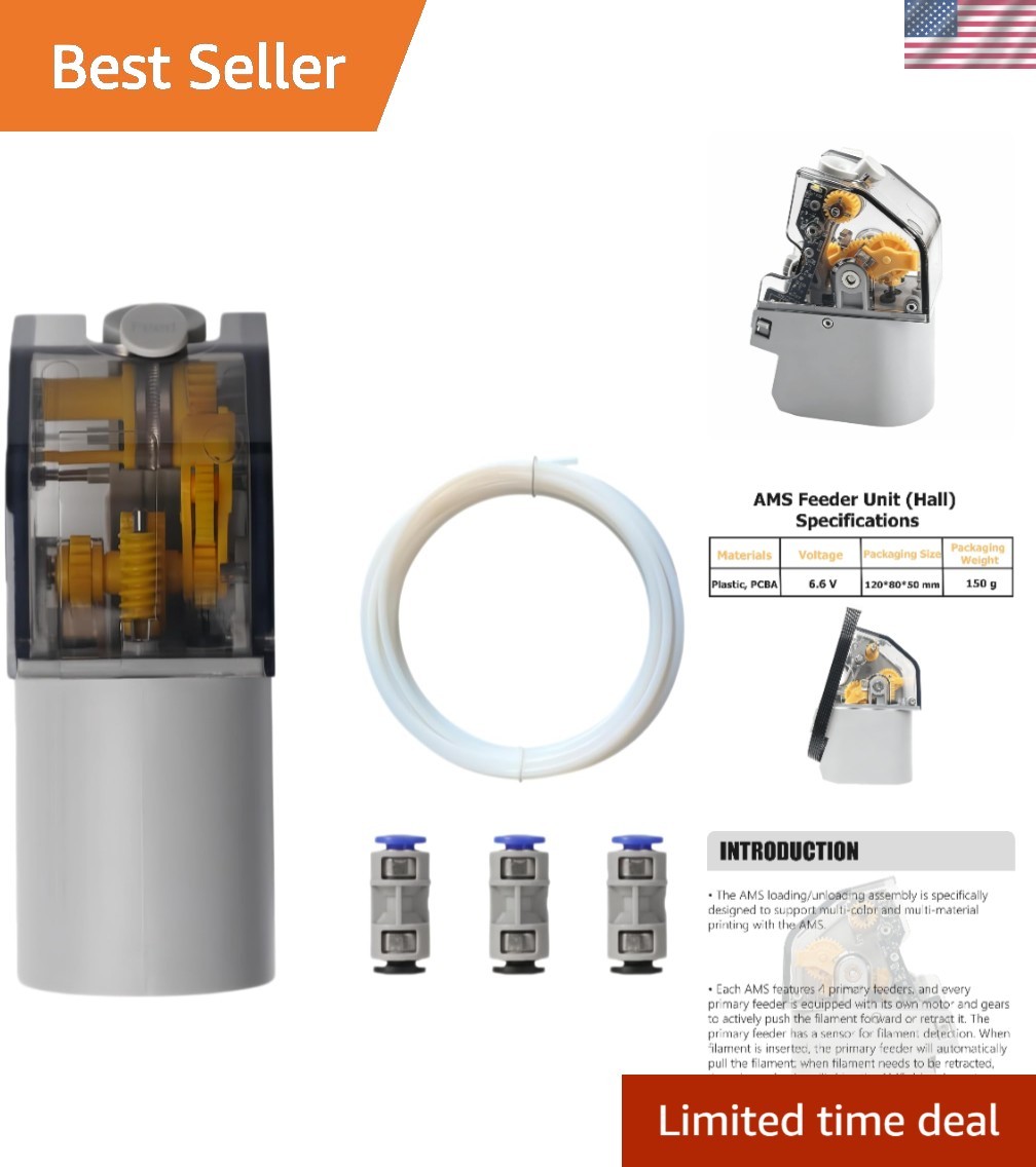 AMS Feeder Unit Replacement Hall Sensor Equipped Filament Drive Gear for AMS ...