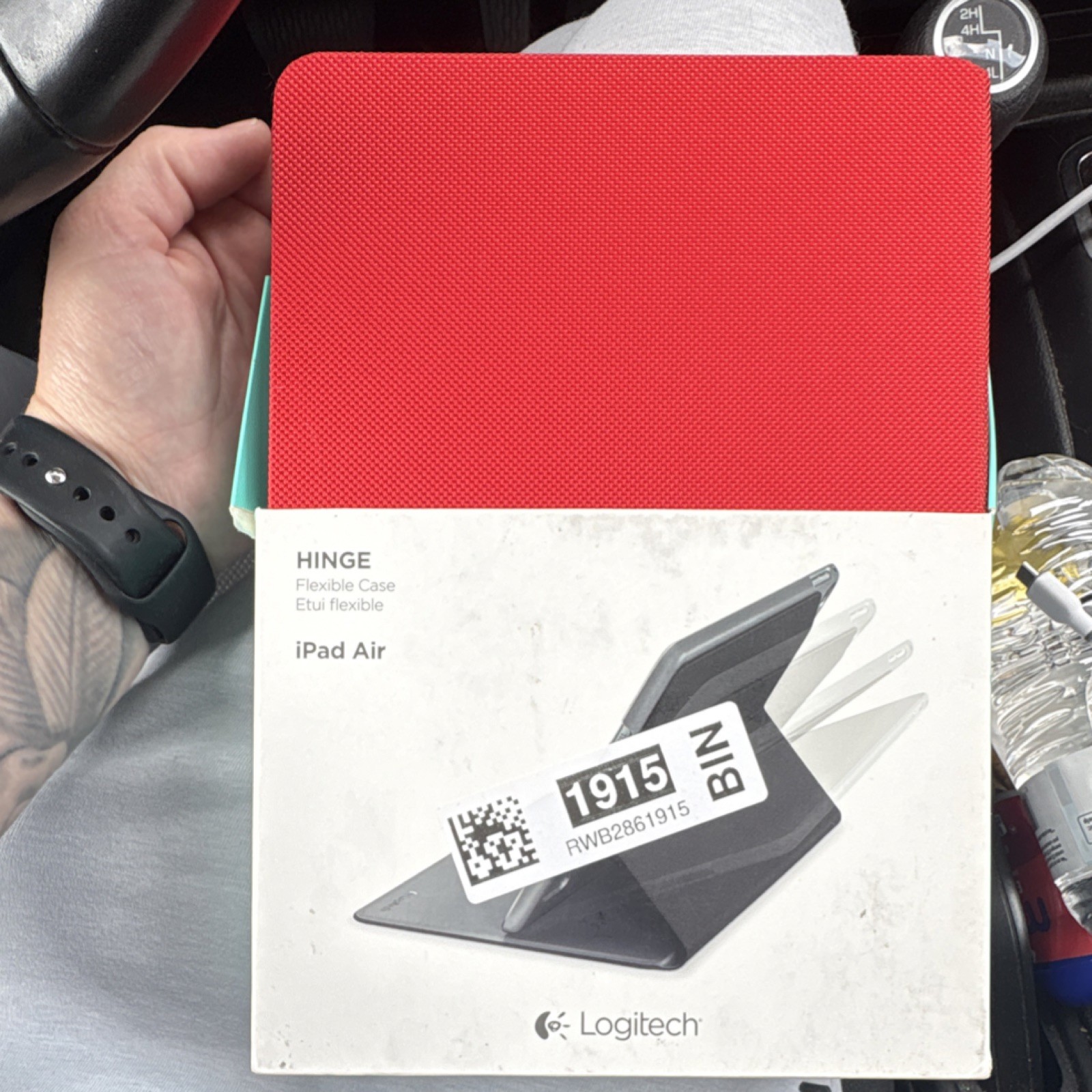Logitech Hinge Flexible Folio Case for iPad Air Red/Orange Stand