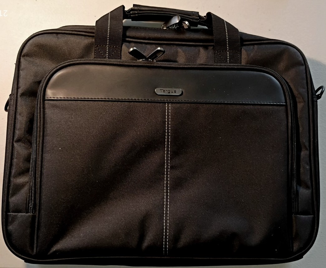 Targus TCT027US Laptop Computer Bag 15.6" Black Classic Slim Topload  Water Res.