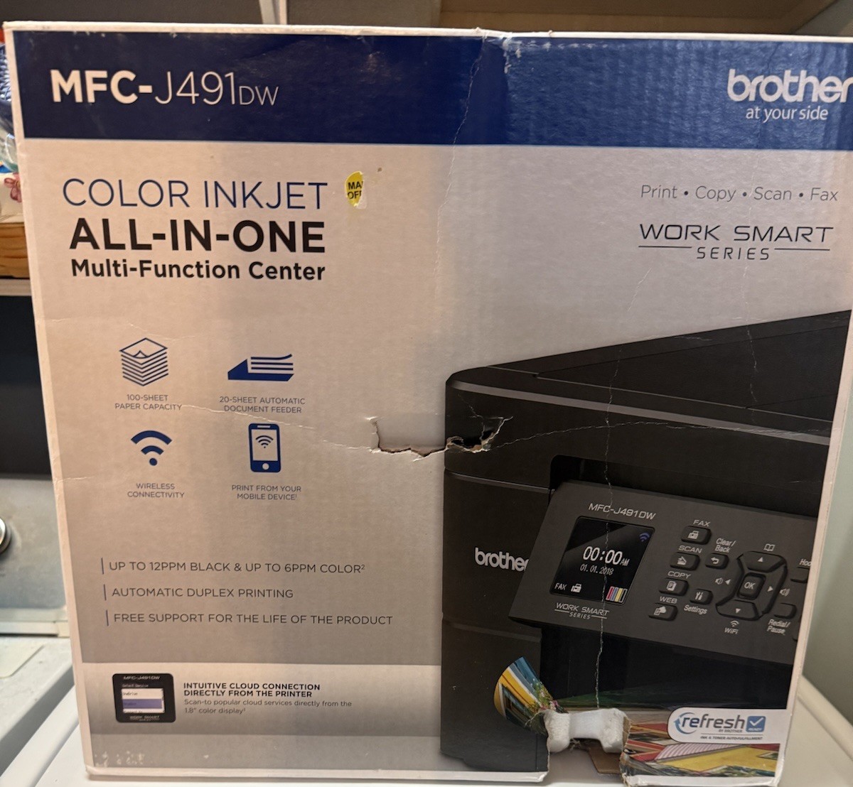 Brother MFC-J491DW Printer **NEW SEALED**