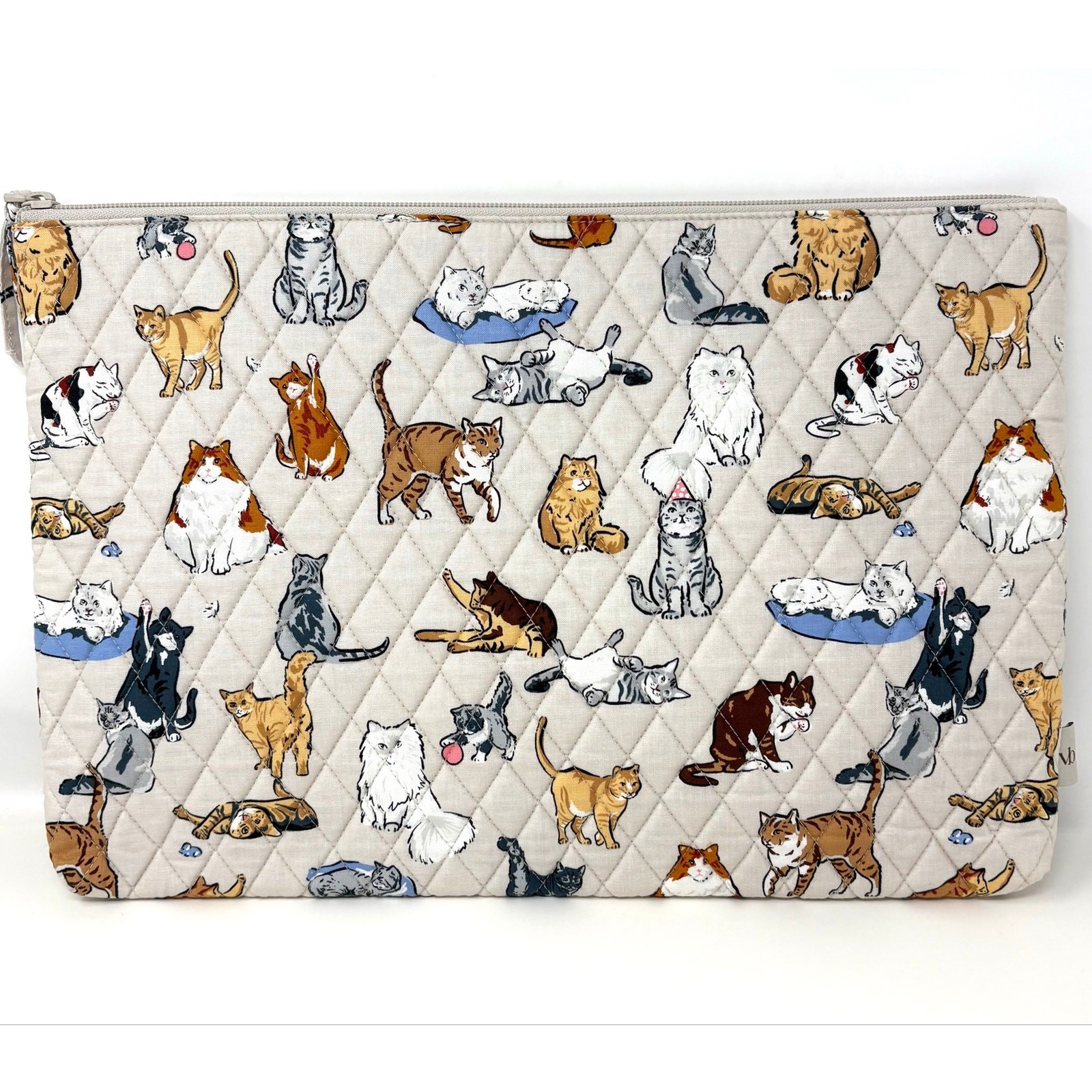 Vera Bradley A Cat’s Life Laptop Pouch Cotton Up To 15 in Laptop Cat Lover Gift