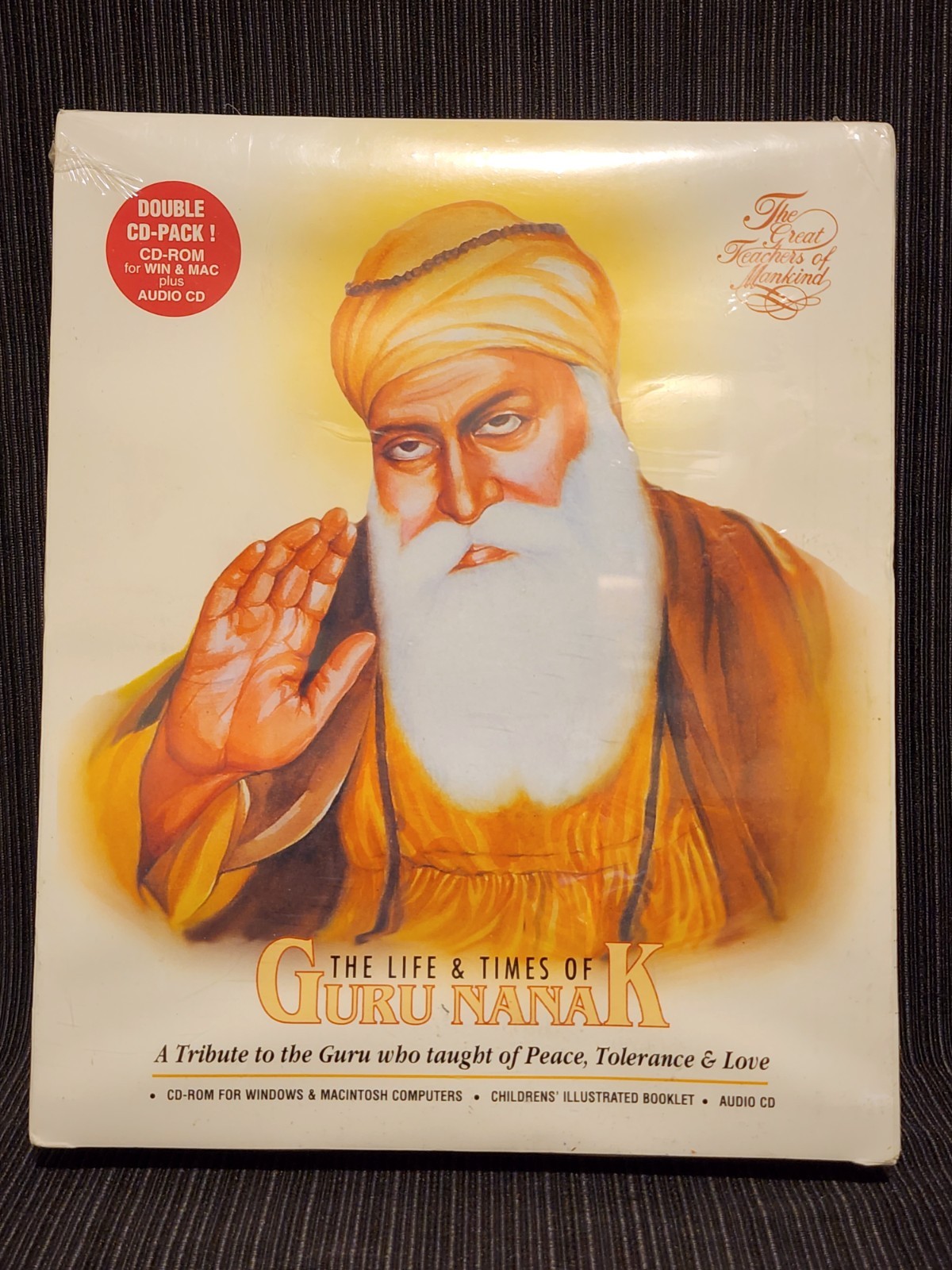 The Life & Times of Guru Nanak CD-ROM & Audio CD Pack 1997 Windows Mac Vintage