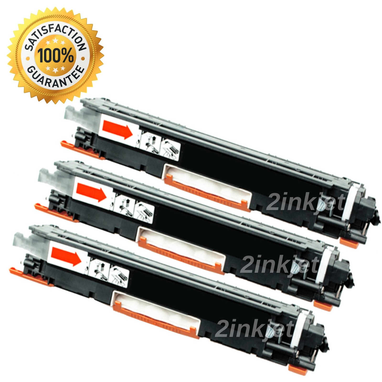 3pk CF350A Black Compatible Toner cartridge For 130A LaserJet MFP M176n M177fw