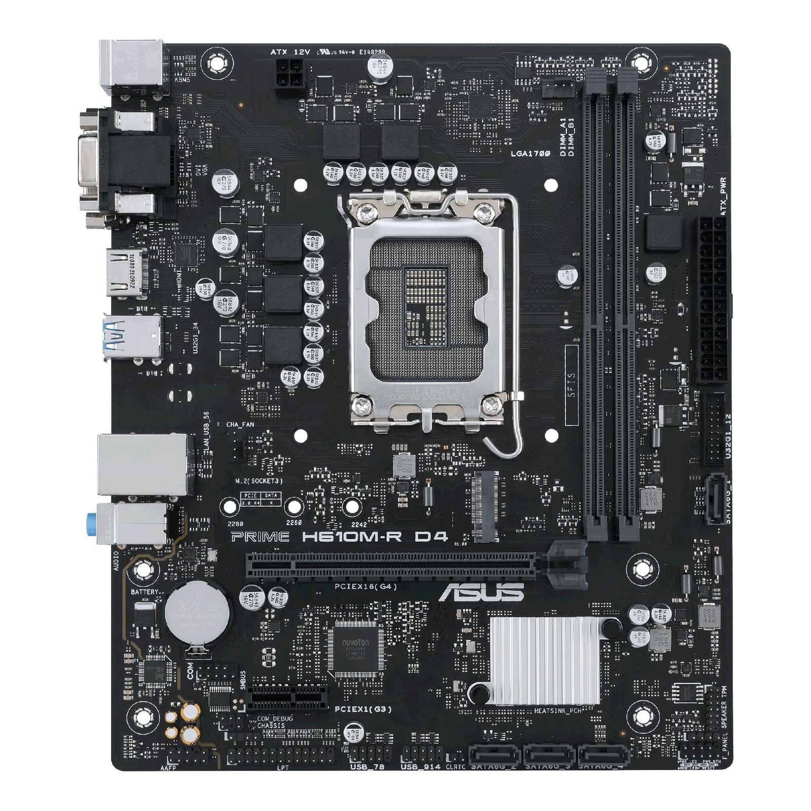 ASUS Prime H610M-R D4 Intel H610 MicroATX Motherboard DDR4