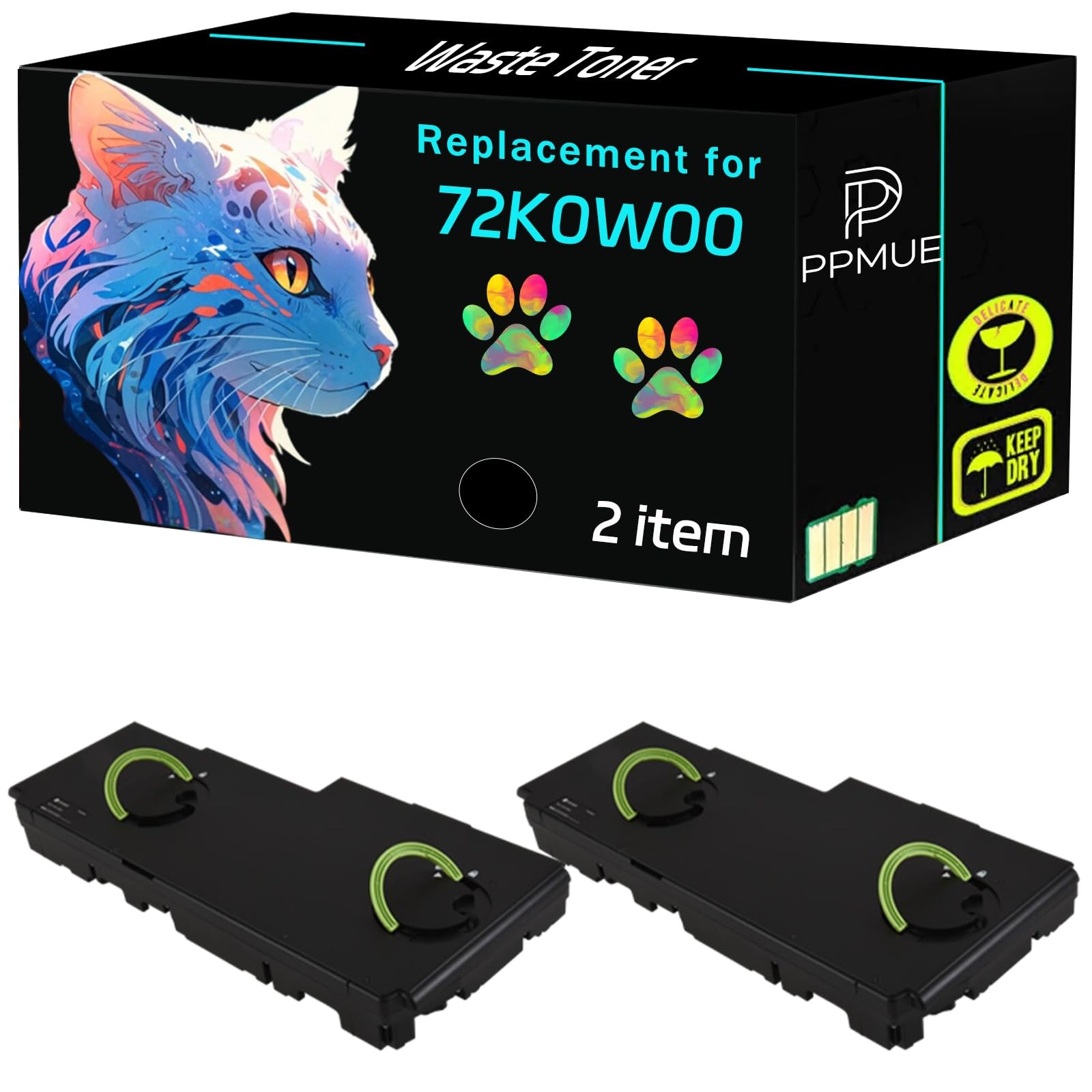 PPMUE High Yield 72K0W00 Waste Toner Container Compatible Lexmark XC8155de