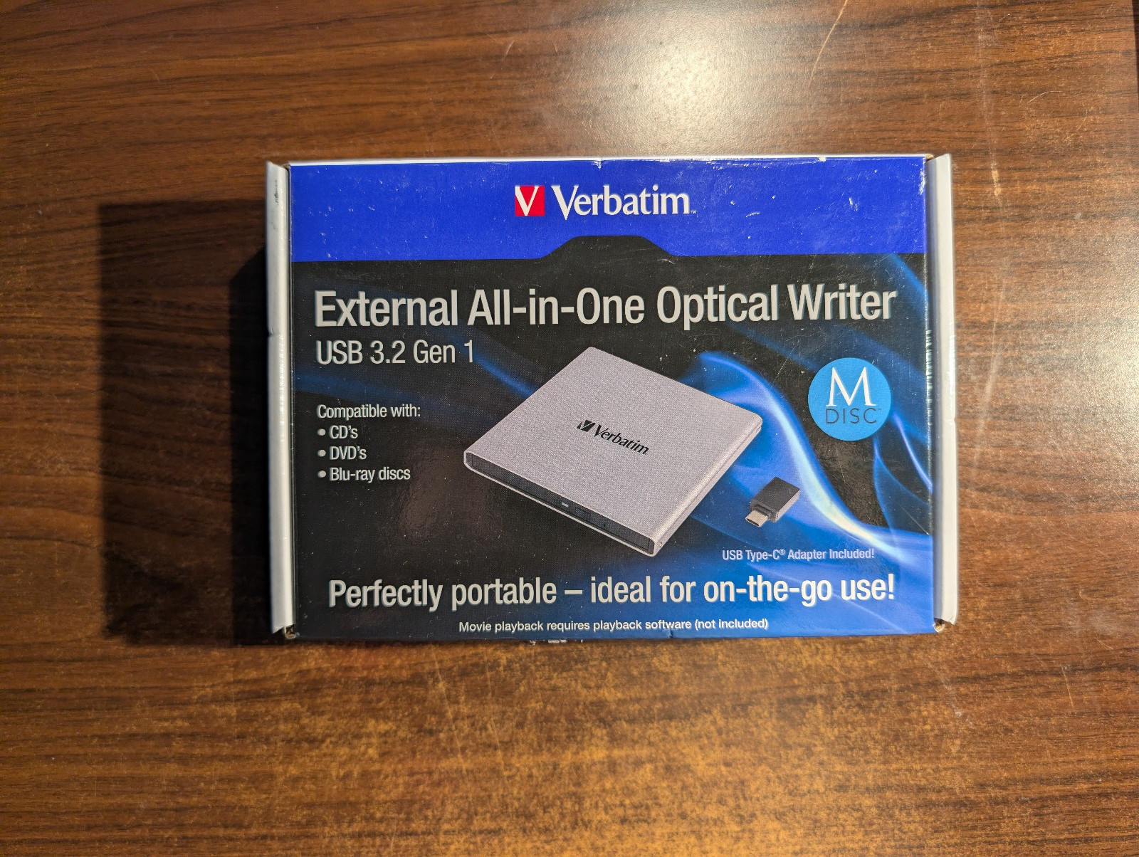 Verbatim 71094 Ultra HD 4K USB 3.2 Gen 1 Blu-ray Writer | Pioneer BDR-UD04 BD-RW