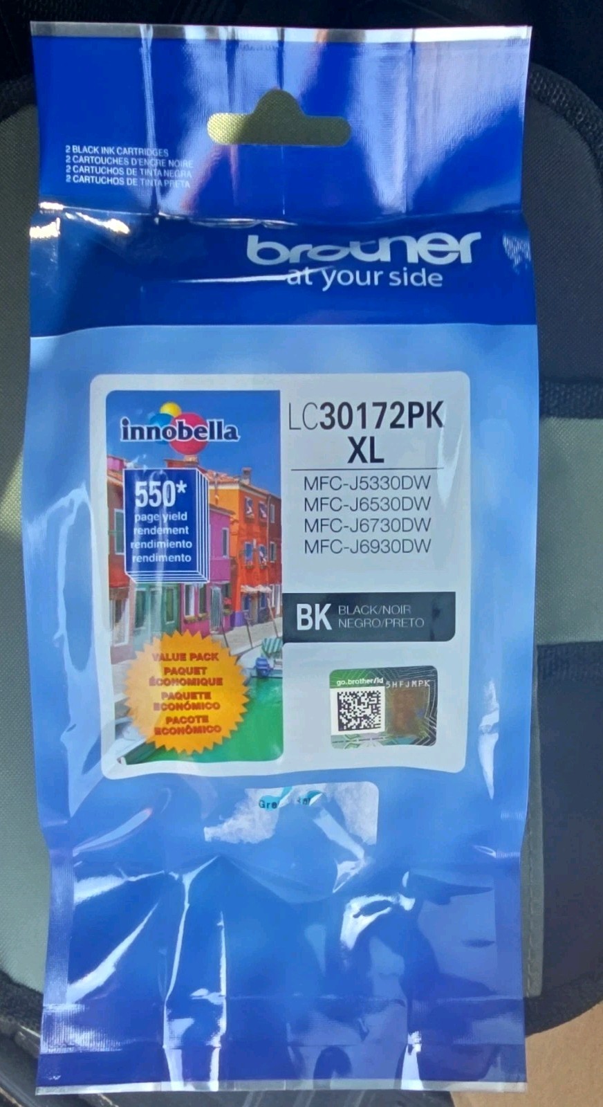 Brother Innobella LC30172PK XL Black Inkjet Cartridge 2-Pack for MFC-J5330DW