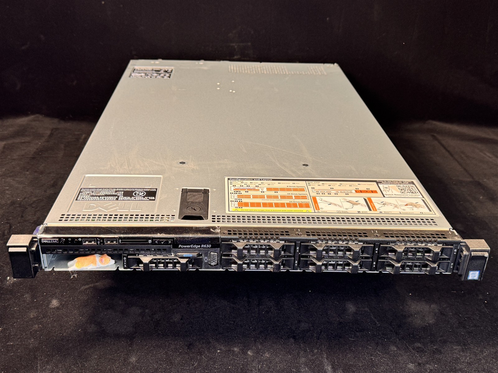 DELL POWEREDGE R630 8SFF 2x 14 CORE E5-2697v3 2.6GHz 16GB RAM NO HDD NO RAID