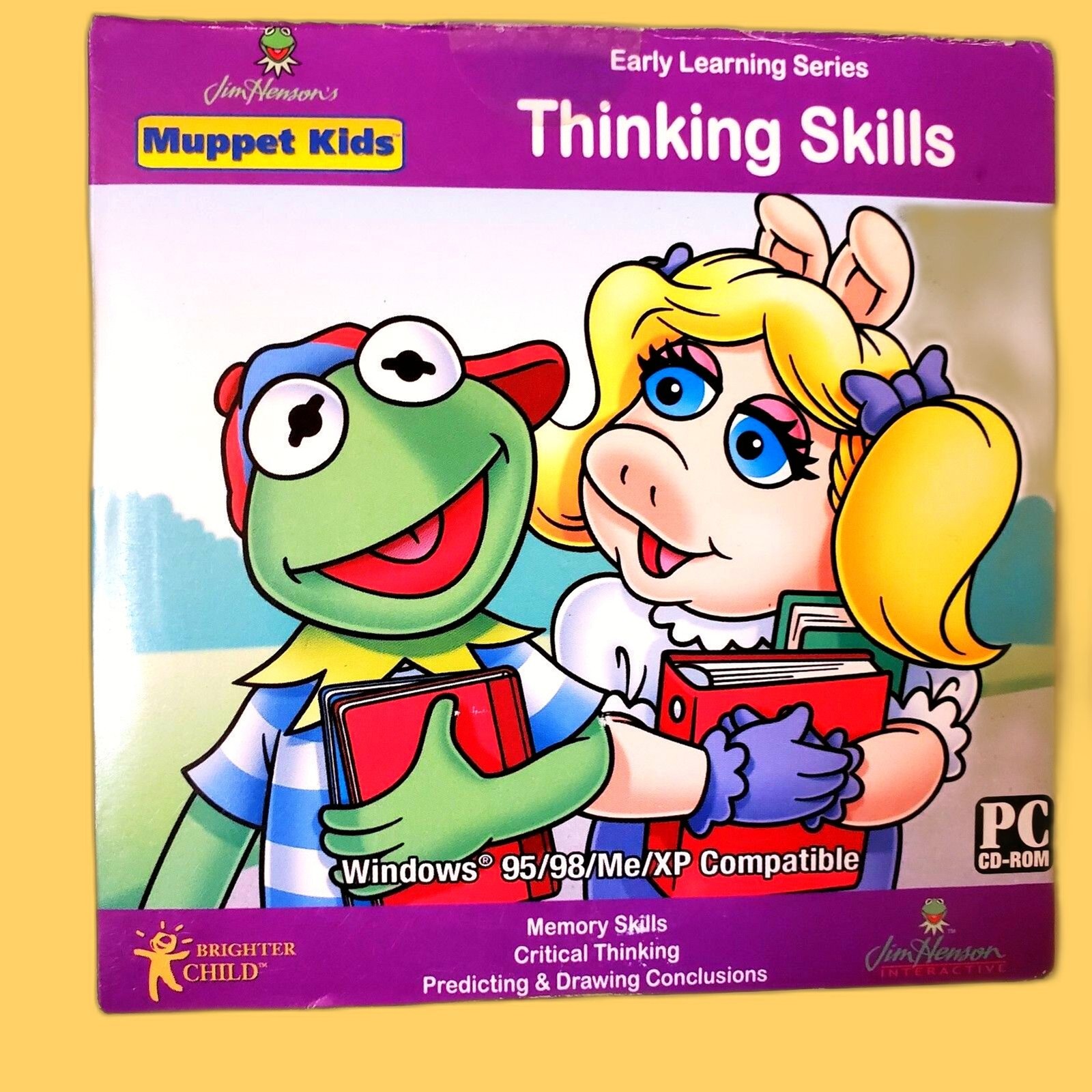 Vtg NEW Muppet Kids Thinking Skills CD-ROM Jim Hensons Brighter Child Homeschool