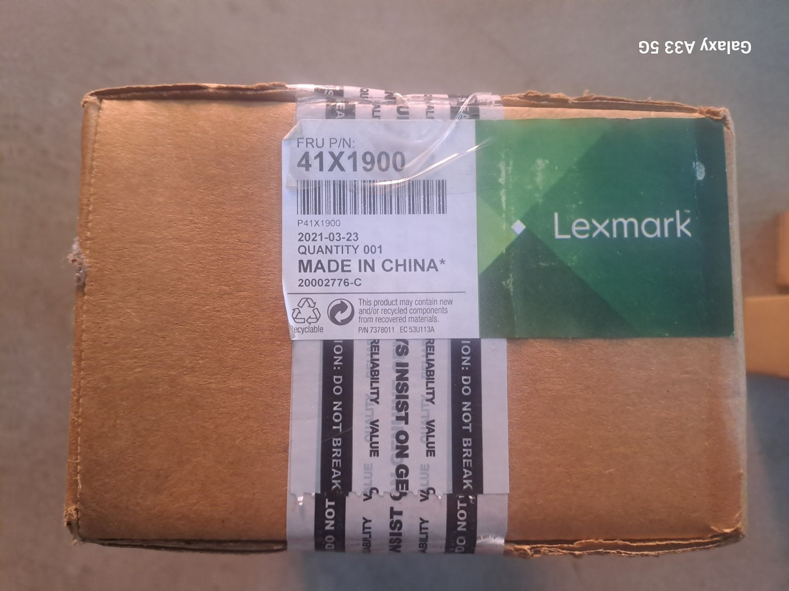 Genuine Lexmark 41X1900 ADF SCANNER CCD MX 721 MX 822 SERIES PLUS MORE