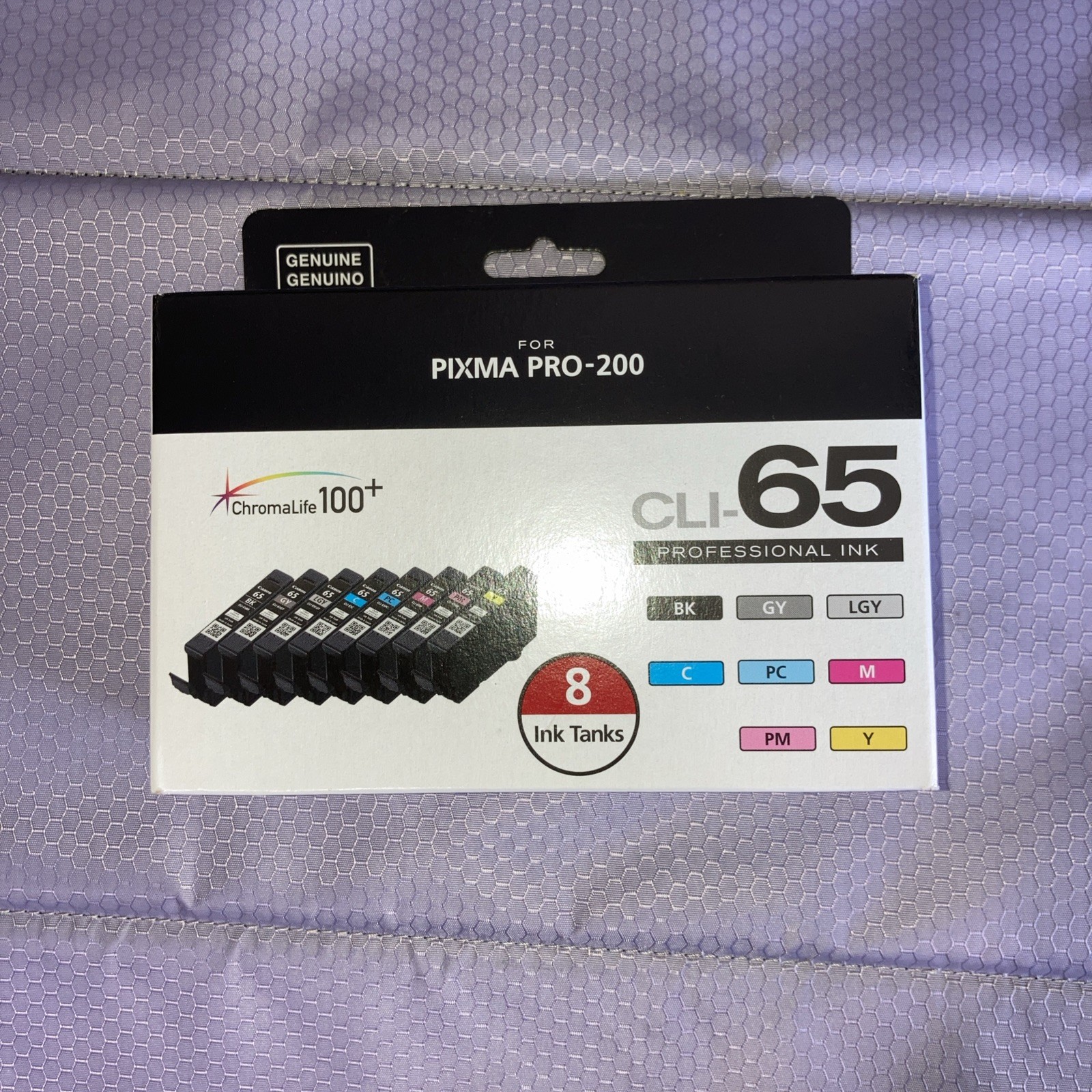 BNIB Genuine Canon CLI-65  8 Color Ink Value Pack for PIXMA Pro-200 Printer