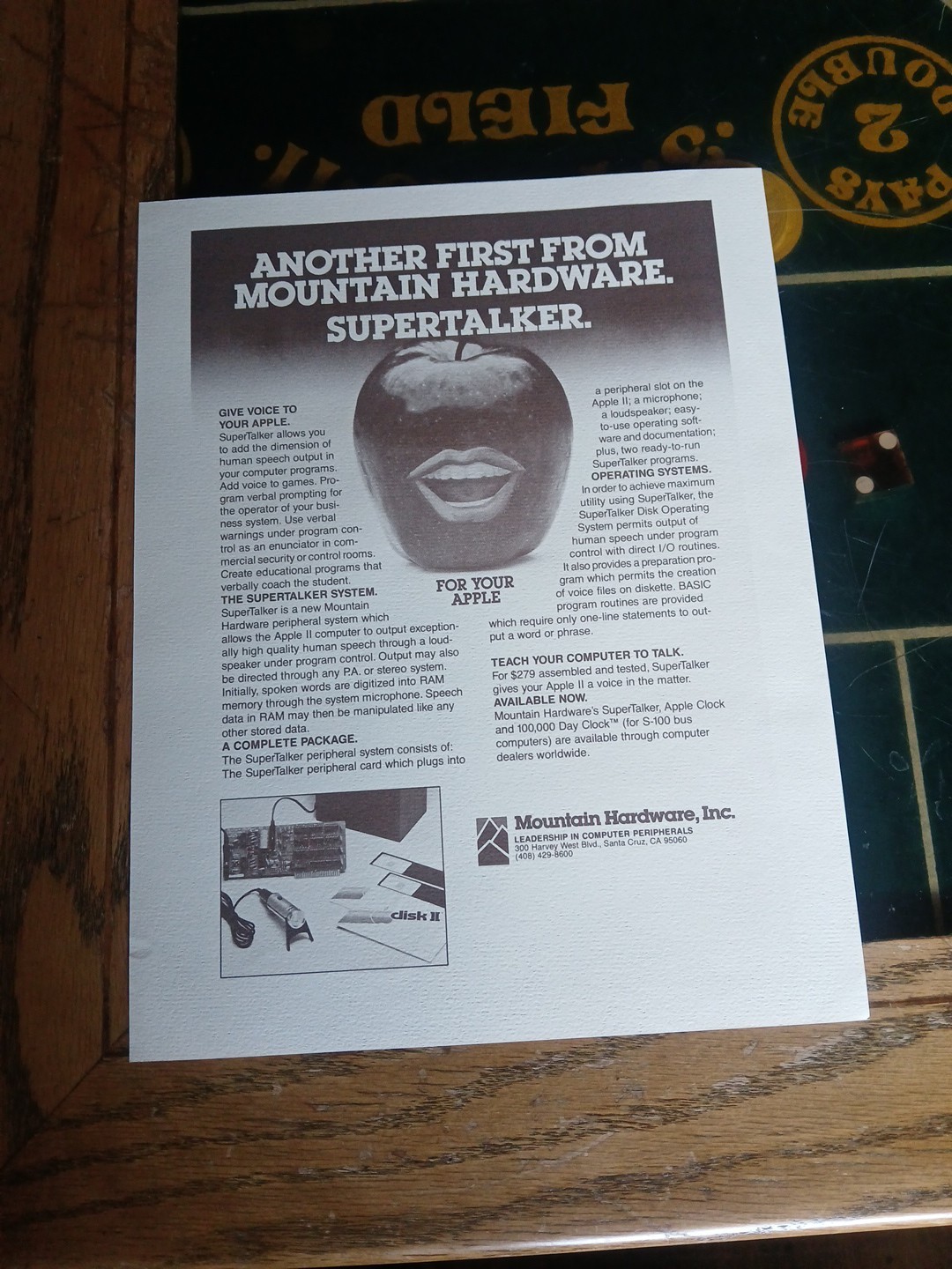 Vintage 1 Page Brochure Mountain Hardware Supertalker