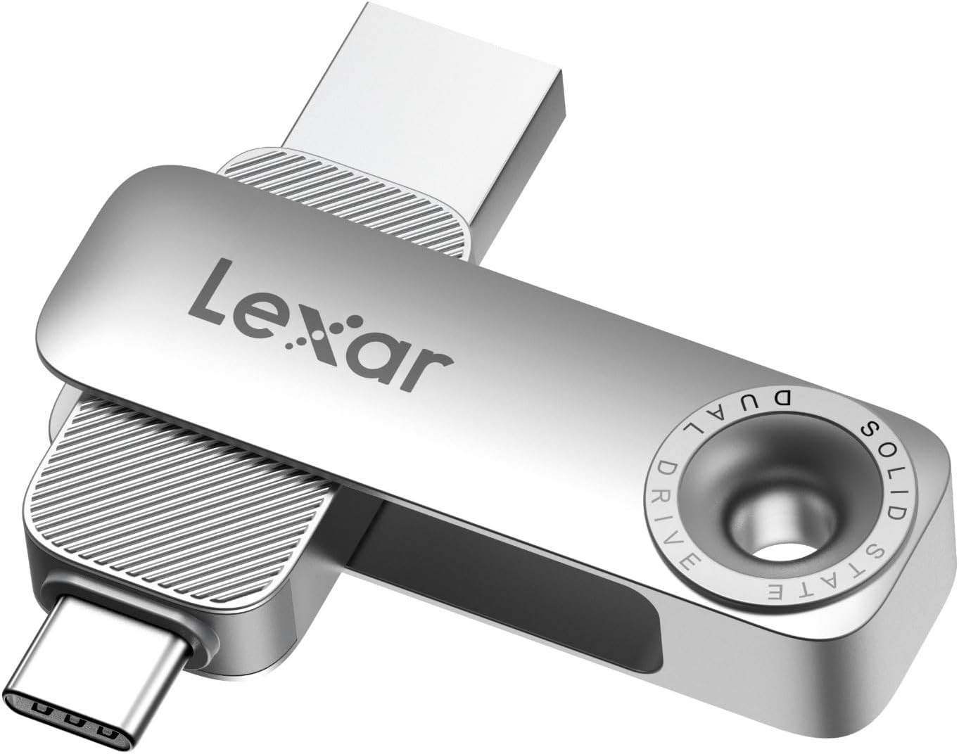Lexar D50E 256GB Solid State Dual Drive, USB Flash Drive up to 400Mb/S Read, 360