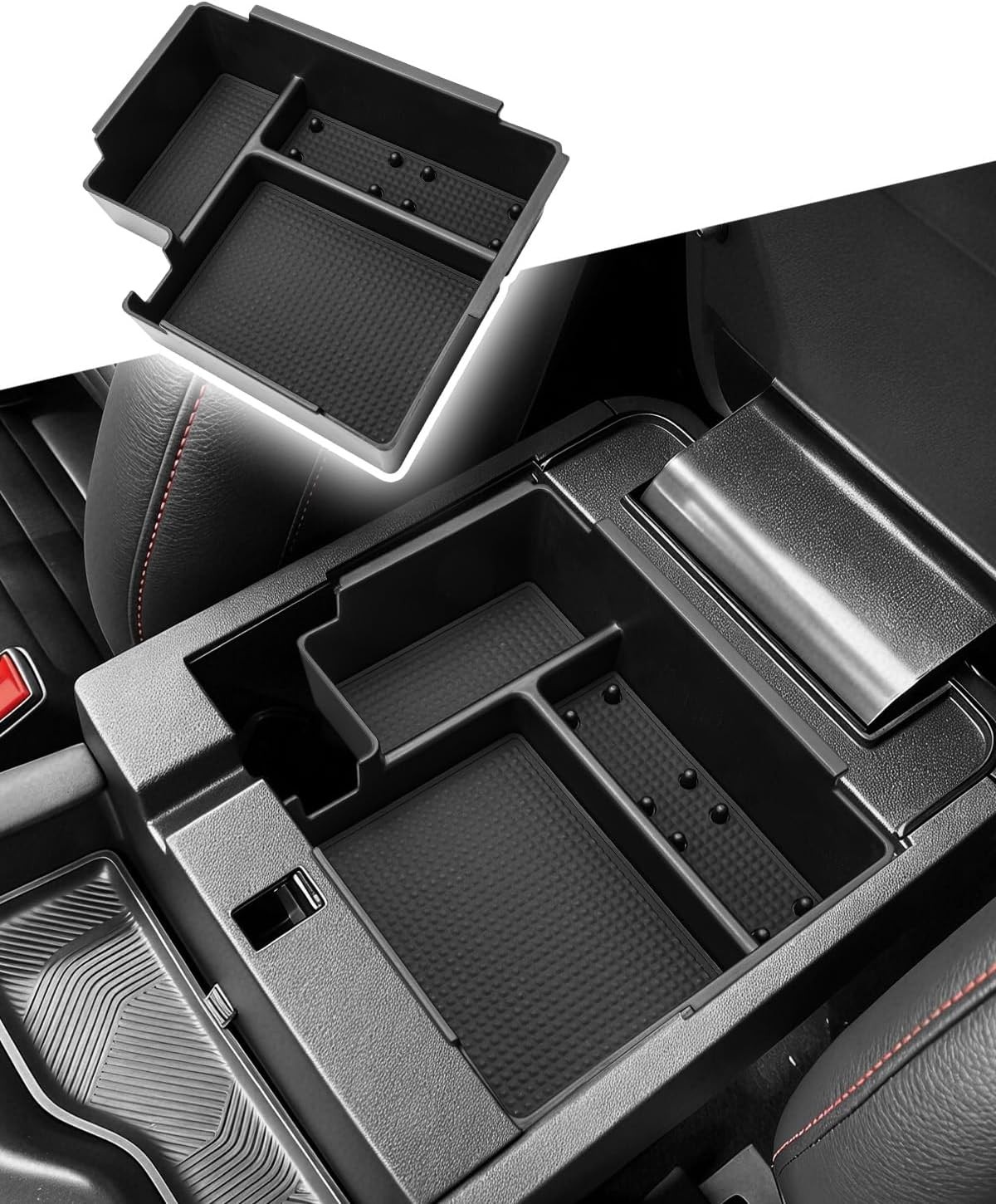 CDEFG for 2025 2026 Ford Explorer Center Console Organizer Tray - Armrest Sto...