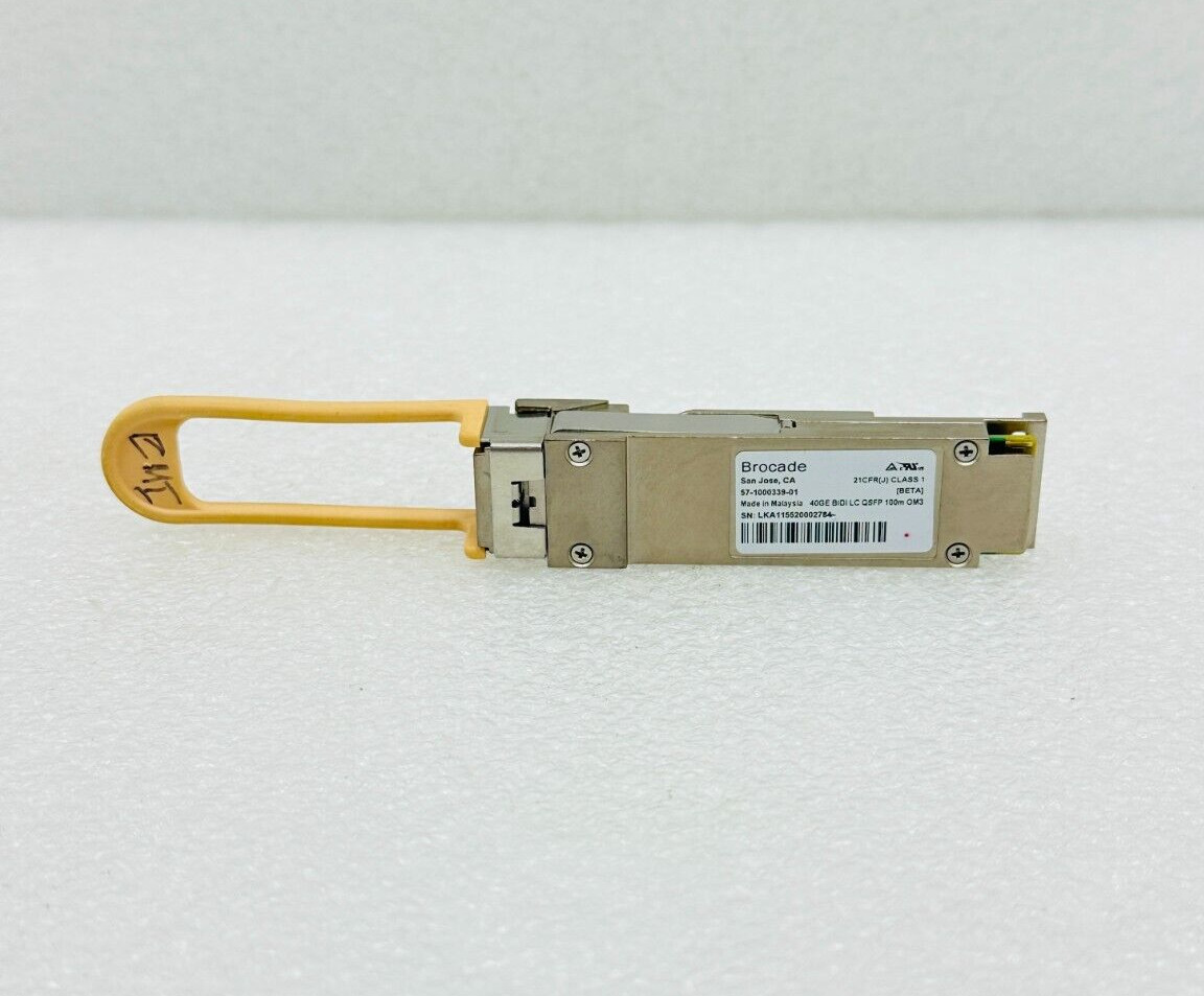 OPEN BOX - Brocade 57-1000339-01 40GE BiDi LC QSFP Transceiver - 