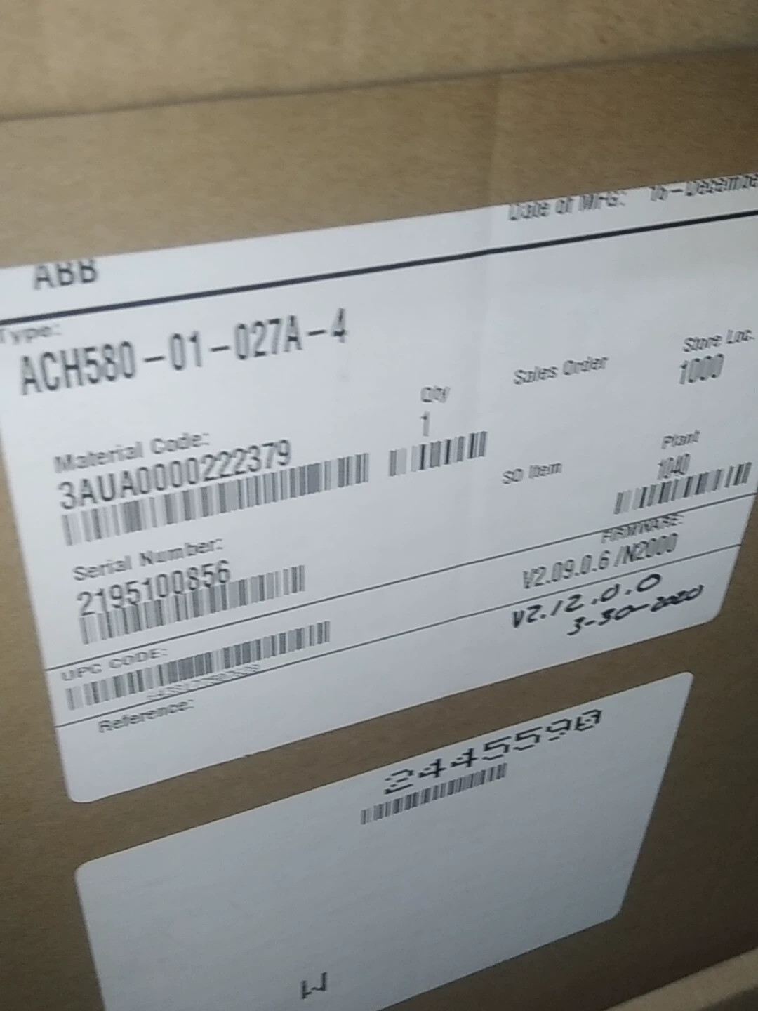 1PCS New ABB Inverter ACH580-01-027A-4