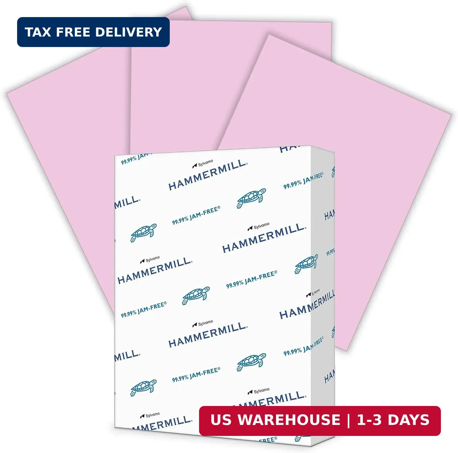 Hammermill 102269 Recycled Colored Paper, 20lb, 8 1/2 x 11, Lilac, 500 Sheets/Re