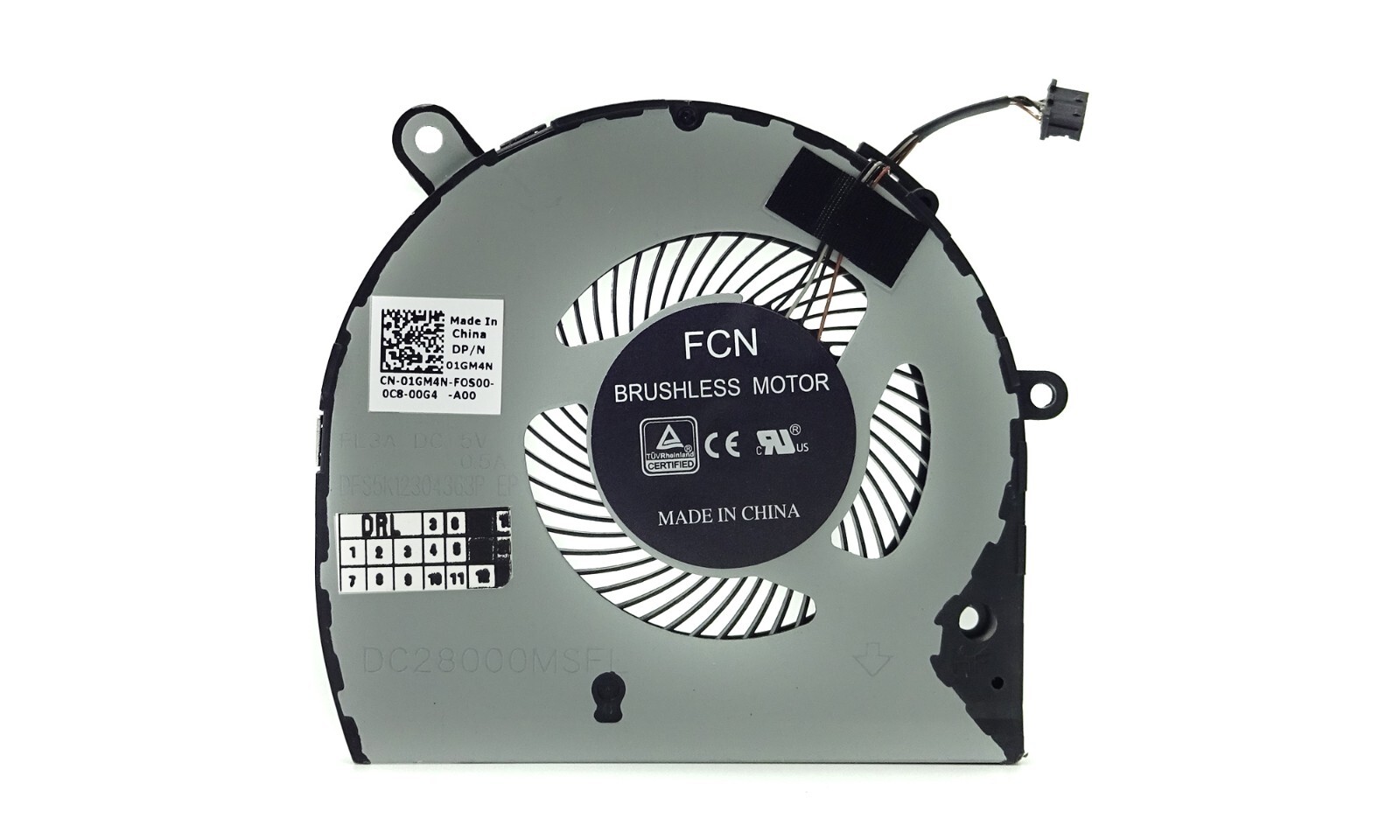 95%New CPU Cooling Fan For DELL Latitude 5500 01GM4N 1GM4N