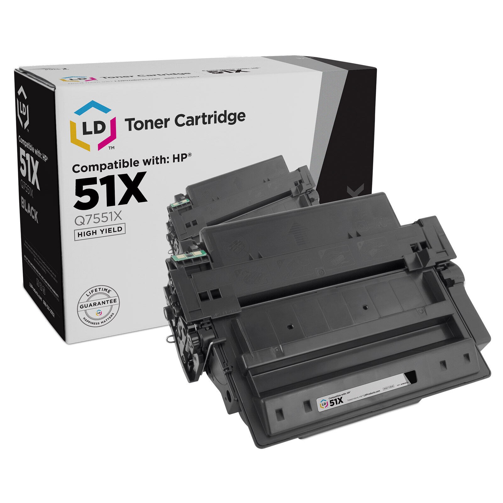 LD Replacement for 51X Q7551X HY Black for HP M3027 MFP M3027x M3035xs P3005dn
