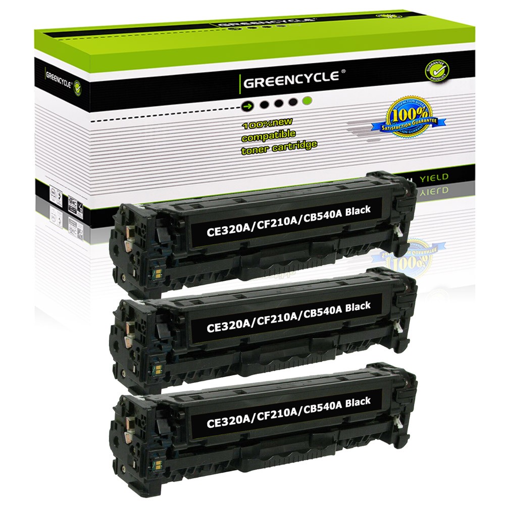 3PK CF210A BK Toner Cartridge Fits For HP 131A LaserJet Pro 200 MFP M276n M276nw