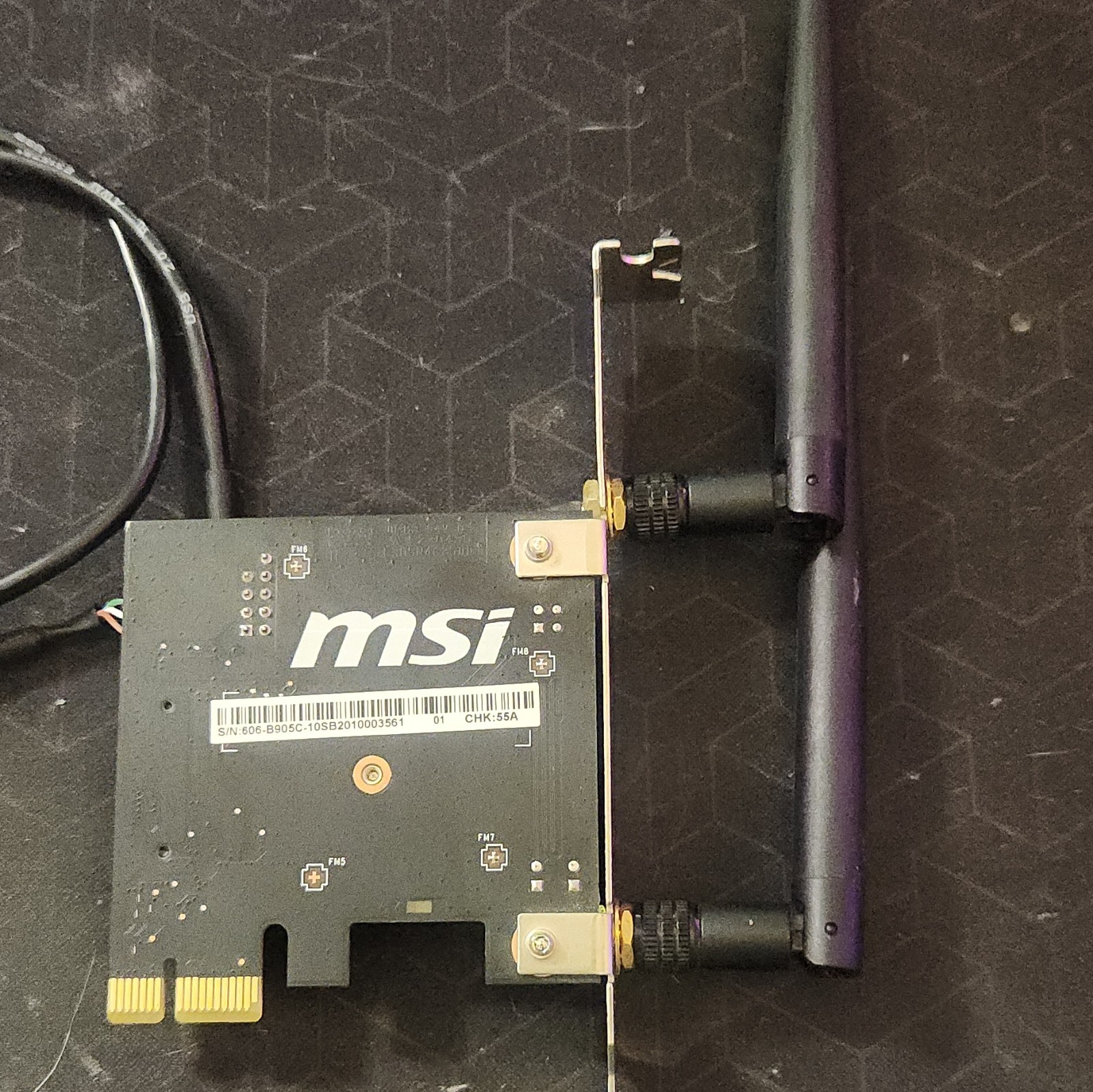 MSI MS-B905C PCIe x1 802.11ac WiFi Card Adapter 867 Mbps Dual Antennas