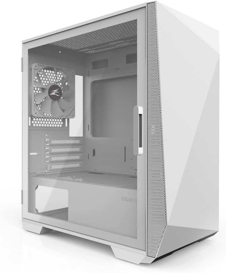 Zalman Z1 Iceberg mATX Mini Tower Gaming Computer Cases, Hinged Side Panel & Tem