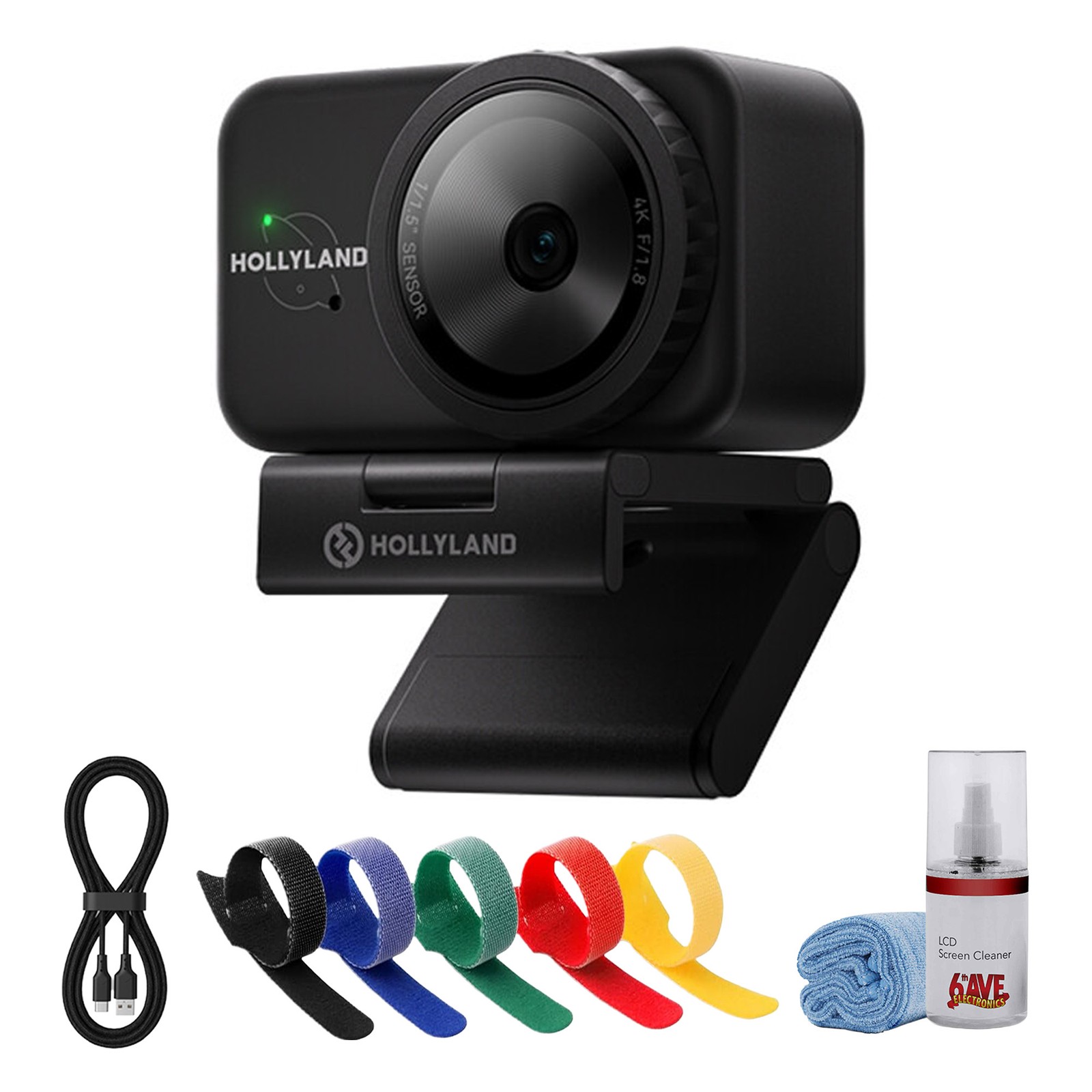Hollyland Lyra UHD 4K Webcam 1 1.5 CMOS AI Tracking Streaming Camera Bundle