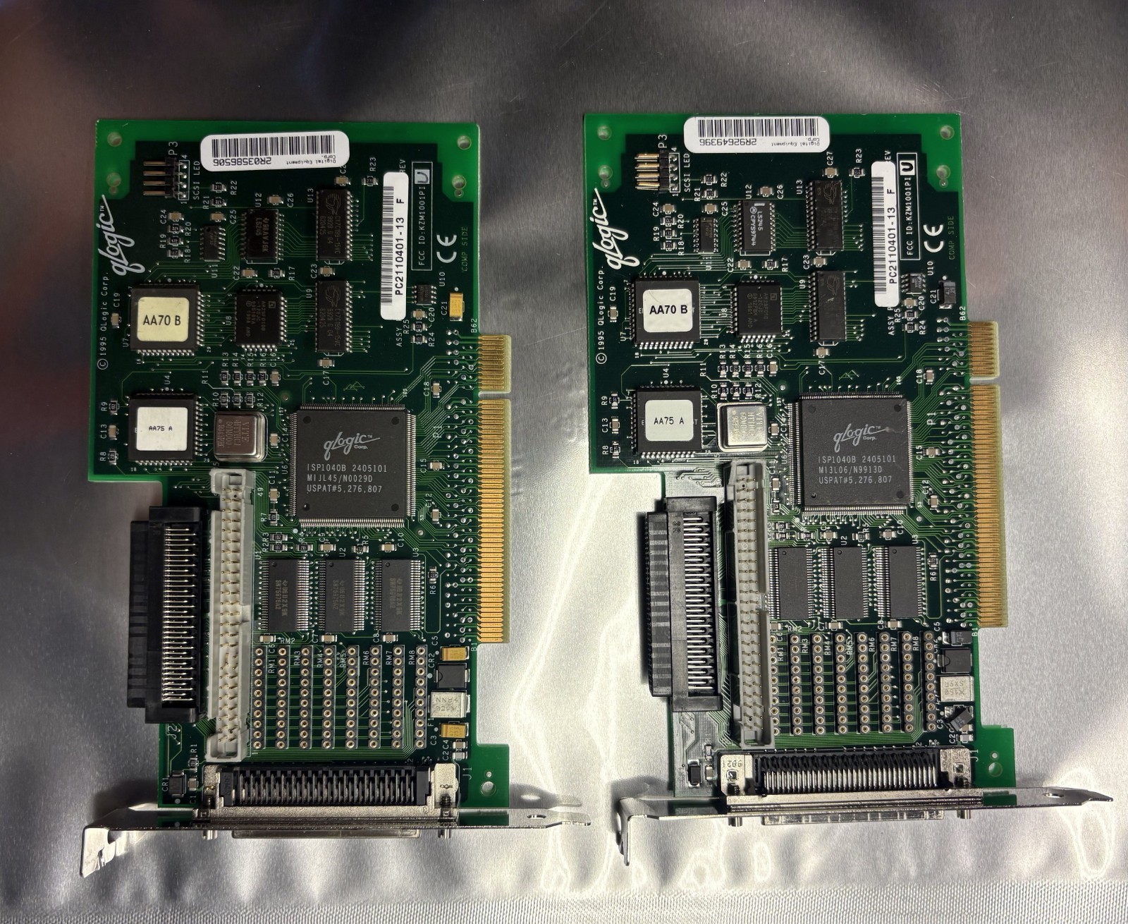 DEC Compaq QLogic KZBPA-CY 401922-001 PCI SCSI Controller Lot of 2
