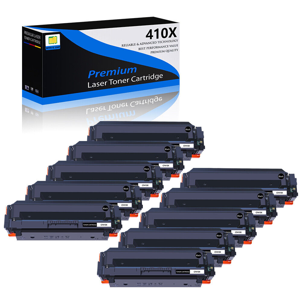 10x CF410X Black Toner Cartridge For HP 477X LaserJet Pro M452dw M477fnw M477fdn