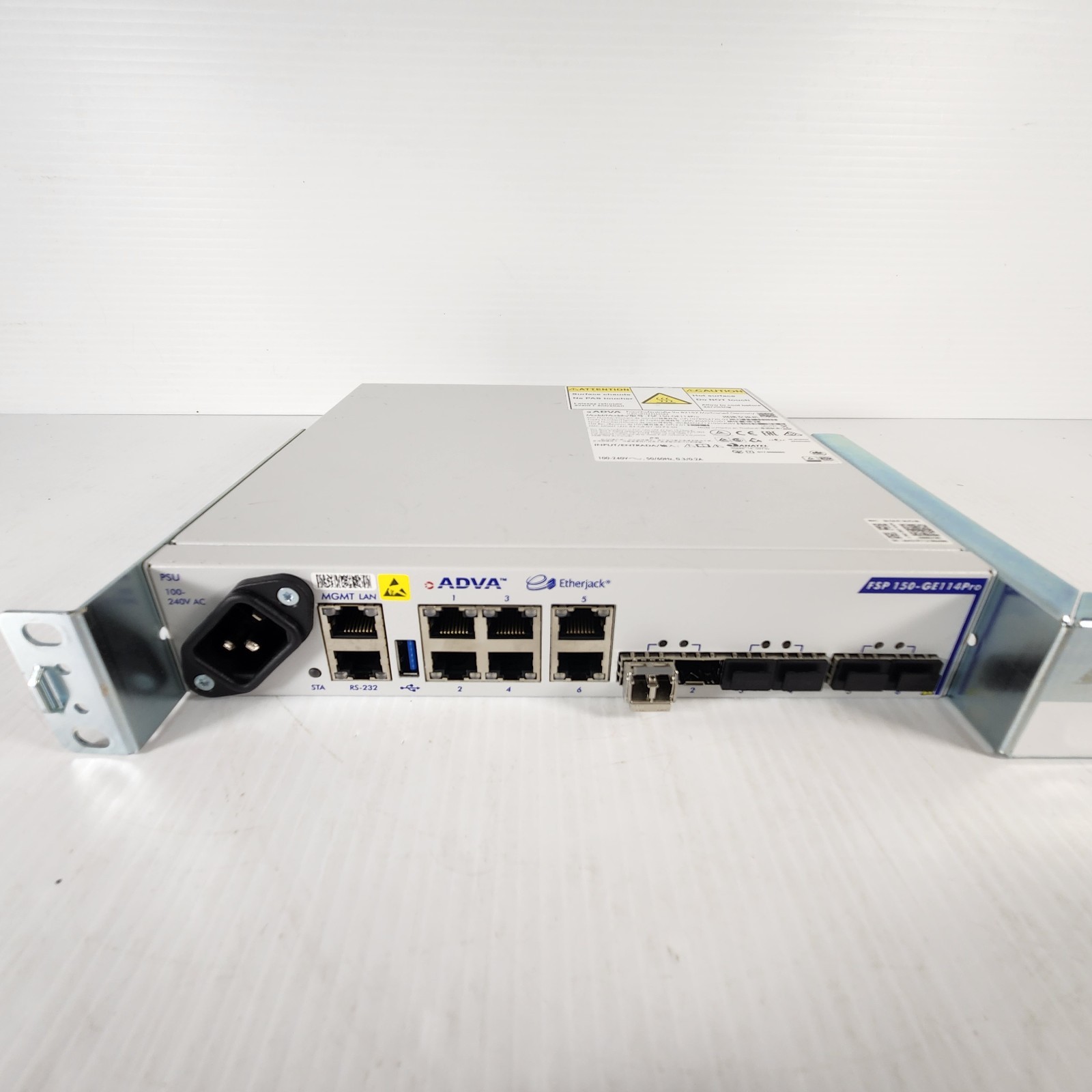 ADVA FSP 150-GE114Pro Carrier Ethernet Switch 1078904720-02 Rack Mount SFP