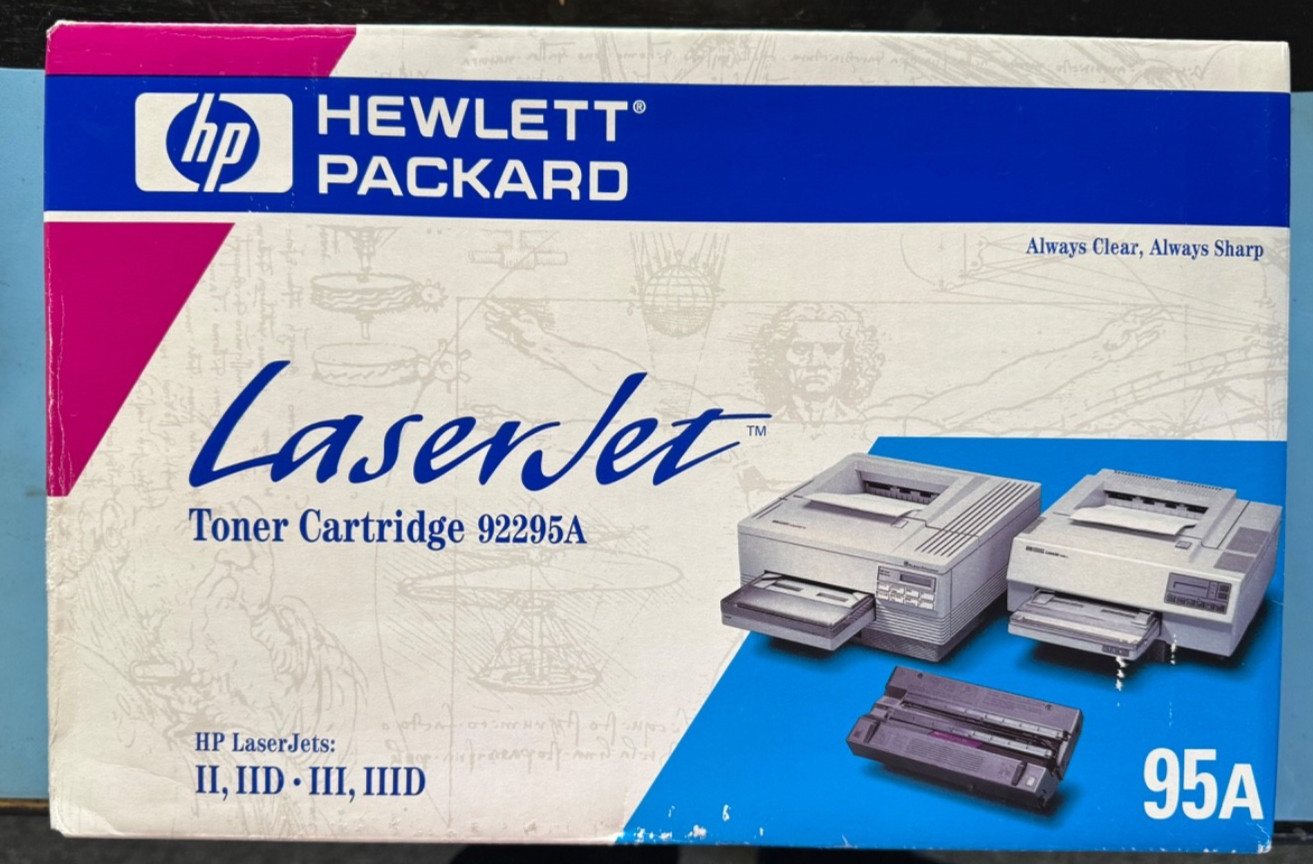 NEW SEALED GENUINE Hewlett Packard LaserJet Toner Cartridge 92295A 95A
