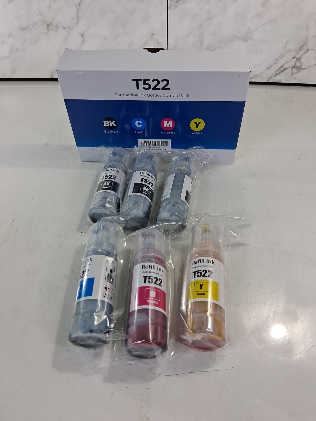 T522 High Capacity Compatible Refill Ink Bottle Replacement for Epson T522 Ink 