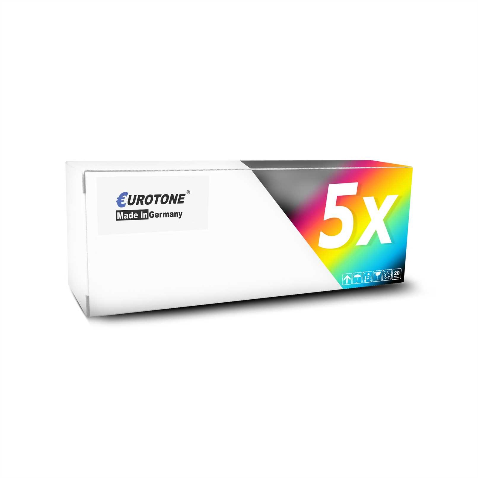 5x Toner replaces OKI C532K C532C C532M C532Y CMYK