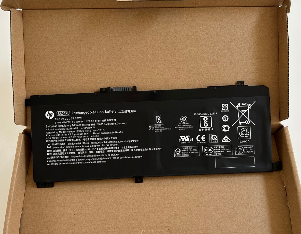 Genuine OEM SA04XL Battery HP ENVY X360 15-DR SA04055XL HSTNN-UB7U HSTNN-LB8O