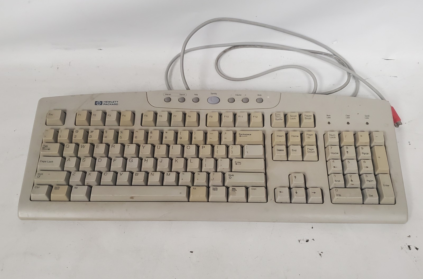 Vintage HP 5183-7399 REV 2.0 PS/2 Computer Keyboard