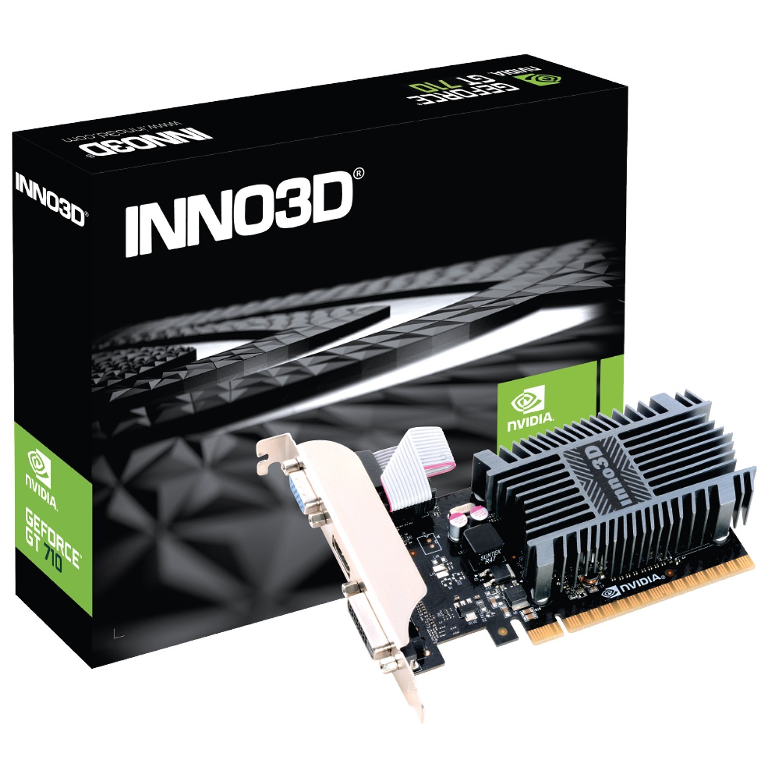 Inno3D GeForce GT 710 2GB SDDR3 Low Profile Silent GPU HDMI VGA N710-1SDV-E3BX