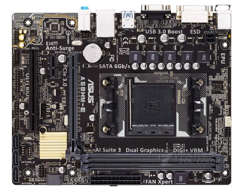 FOR ASUS A68HM-E Desktop Motherboard AMD A68H Micro ATX DDR3 FM2/FM2+ Tested OK