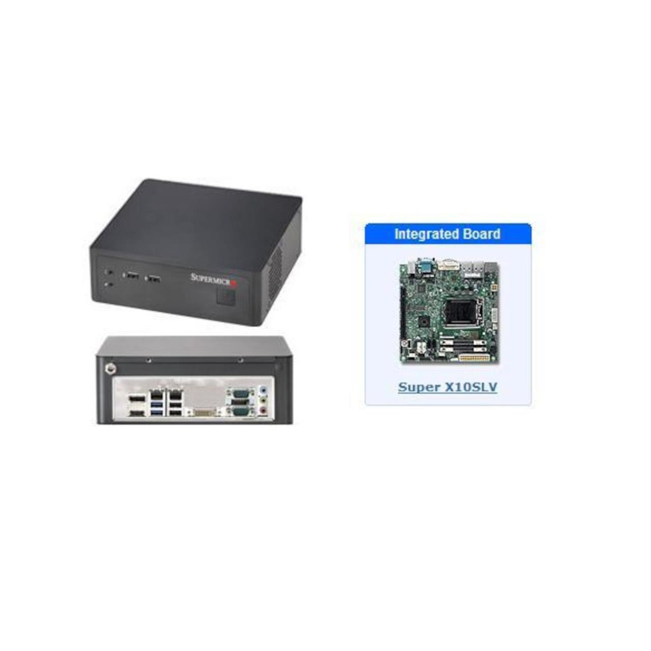 Supermicro SuperServe SYS-1018L-MP Mini-ITX X10SLV LGA1150 Server Barebone