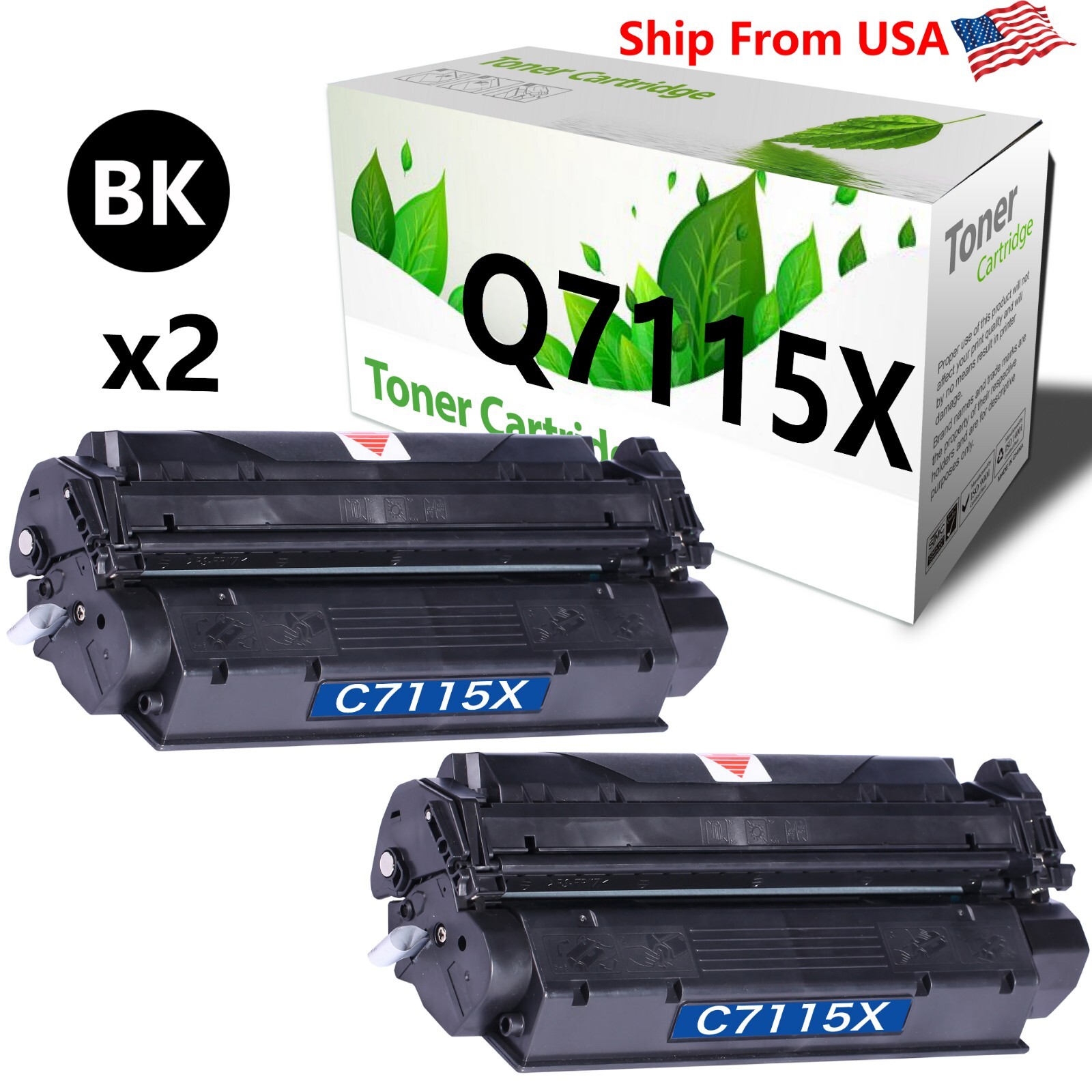 2PK 15X Ink Cartridge for HP 3300 Printer